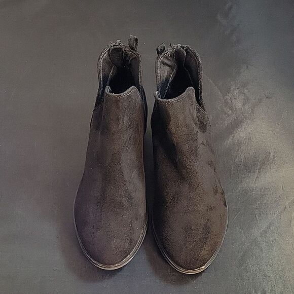 OLD NAVY G CUTOUT BASIC BACK ZIPPER CLOSURE SUEDE ROUND TOE KIDS TODDLER AN… R3 - Picture 3 of 16